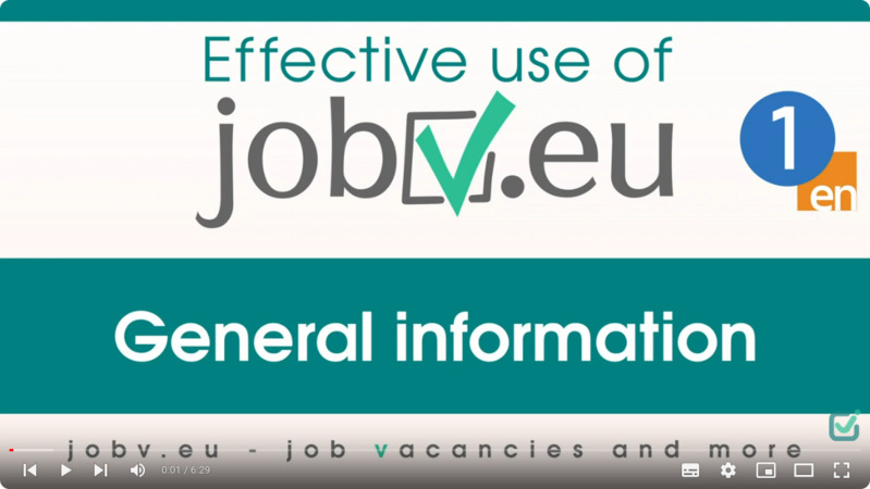 1. General information about the jobv.eu service