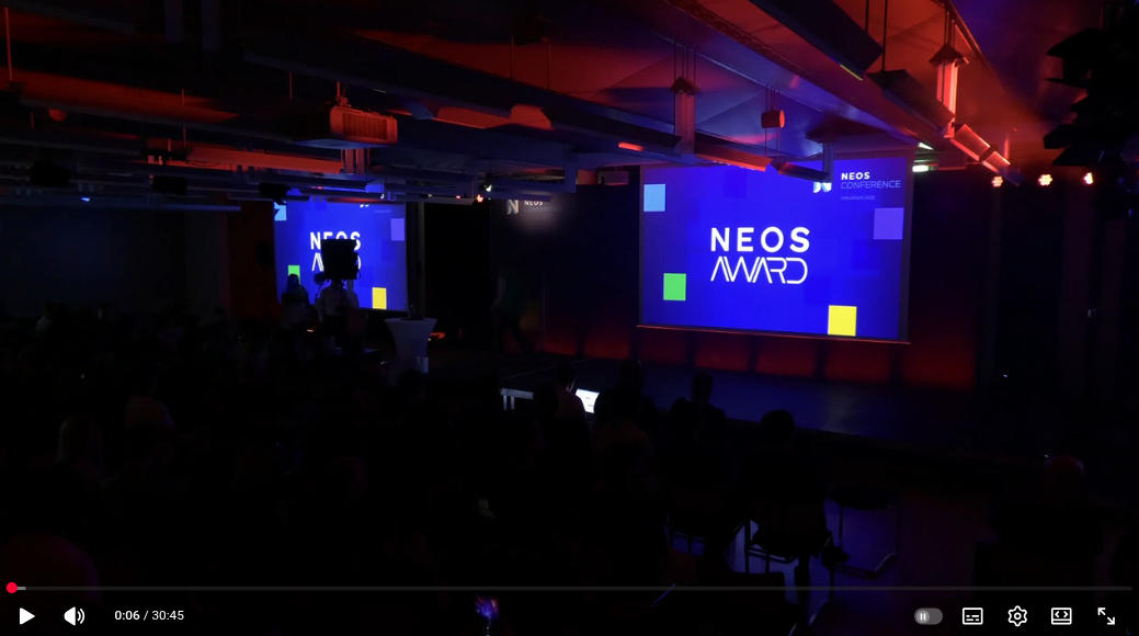 Verleihung des Neos Award 2025 im Rahmen der Neos Conference 2025